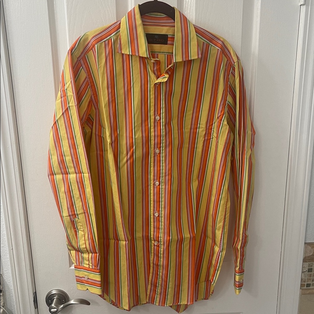 Etro Multicolor Striped Men's Shirt